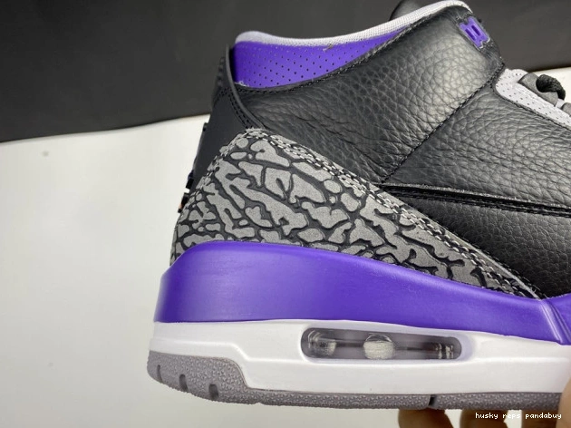 Rep Husky Court 050 3 Purple CT8532 Jordan Retro Air Black 0816